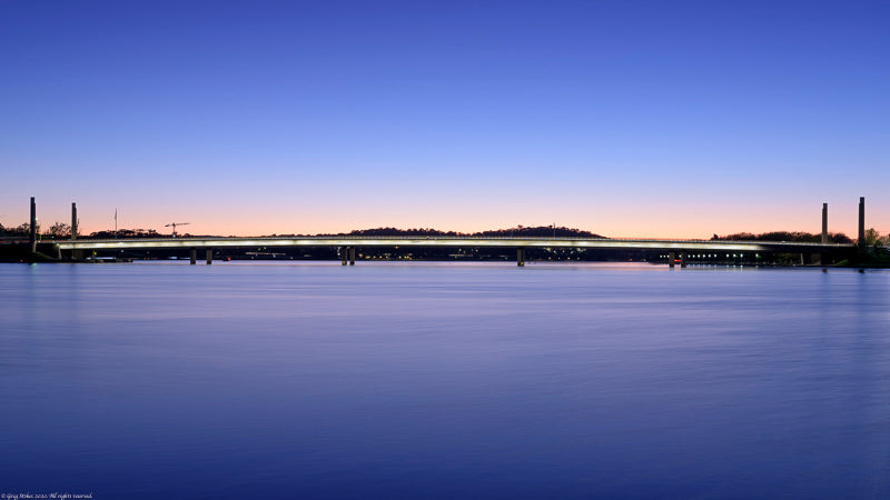 Canberra sunrise blue